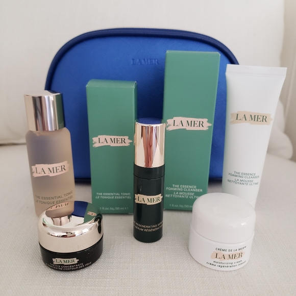 La Mer Other - 🧳🌿La Mer Travel 6 Pc Deluxe Set Cleanser, Tonic, Serum, Cream, Eye Cream New!!